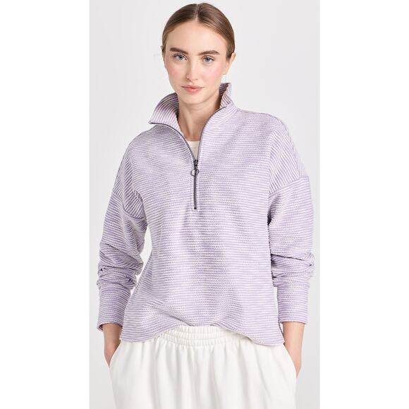 Sweaty Betty Tops - Sweaty Betty Rest Up Half Zip Oversized Pullover Pastel Lily Purple S 10 Coastal